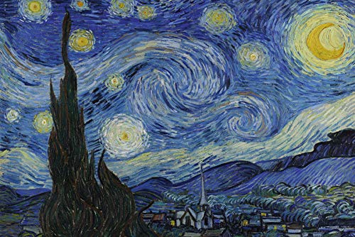 Close Up Póster Starry Night/La Noche Estrellada (91,5cm x 61cm) + 1 póster Sorpresa de Regalo