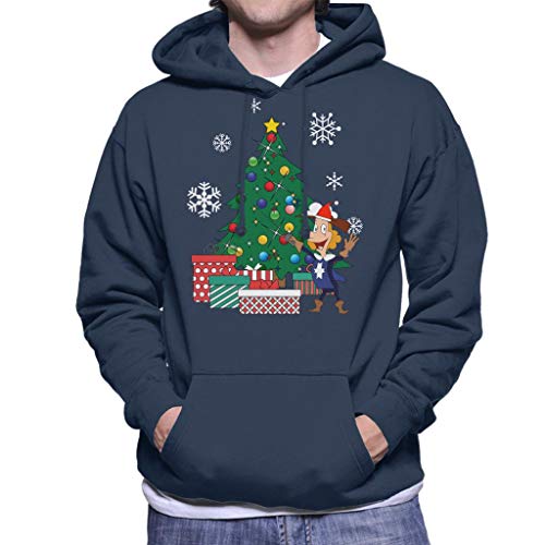 Cloud City 7 Albert The Fifth Musketeer Around The Christmas Tree Men's Hooded Sweatshirt