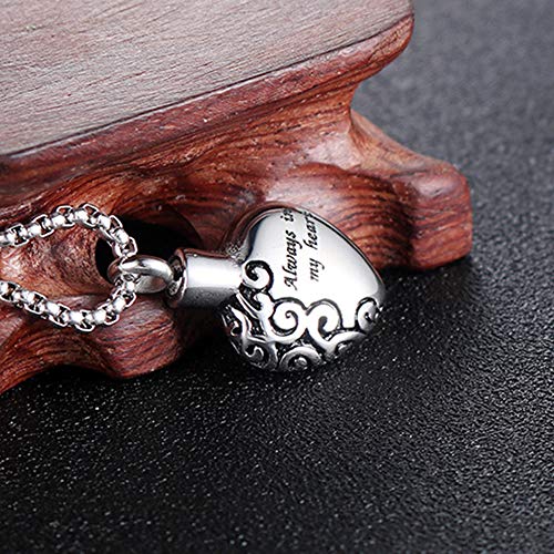 Colgante de Acero Inoxidable urna Mascota Amor de joyería de Moda Colgante Frasco de Perfume de Europa y América (sin Cadena)