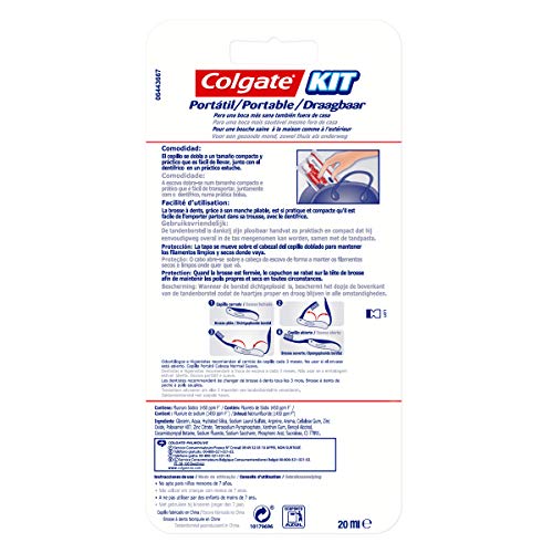 COLGATE kit viaje cepillo y crema dental