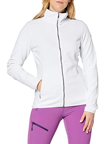 Columbia Roffe Ridge Forro Polar con Cremallera Completa, Mujer, Color: Blanco, Talla: L