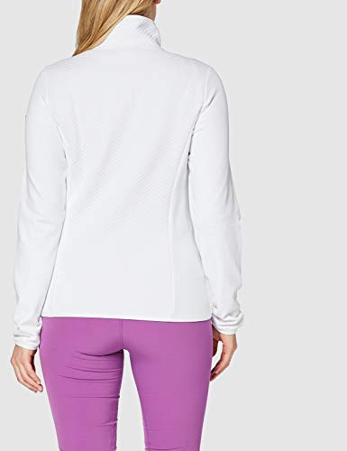 Columbia Roffe Ridge Forro Polar con Cremallera Completa, Mujer, Color: Blanco, Talla: L