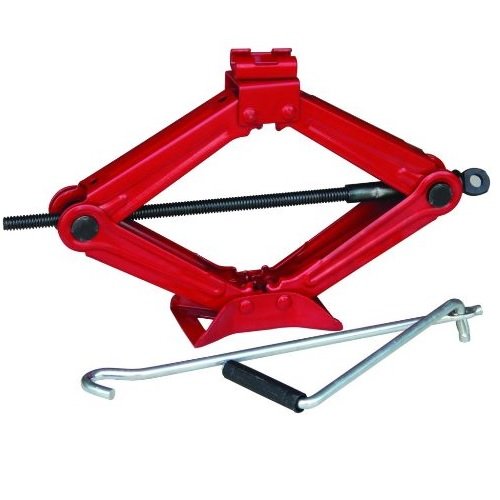 Compatible con Mercedes Clase C coupé Gato de pantógrafo con Barra giratoria para elevar neumáticos de Coche con asa y Base de Acero Universal hasta 2 toneladas.
