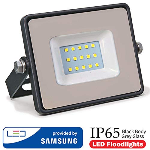 Conjunto de 5 - ZONE LED SET - 10W - Led Foco, Proyector Led - Luz Blanca (6400K) - 850 Lm - Equivalente incandescente 50W - Ángulo de haz 110° - Cuerpo negro