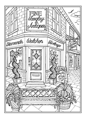 Creative Haven Main Street Coloring Book (Creative Haven Coloring Books)