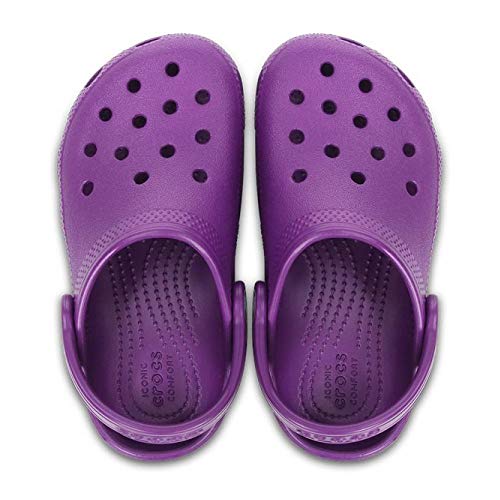 Crocs Classic Clog Kids Roomy fit Zuecos Unisex niños, Morado (Amethyst), 28/29 EU