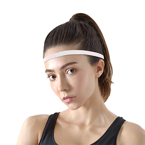 Diadema Deportiva,6 Pack Deportes Headbands Elásticas Antideslizantes Grueso Cinta de Pelo Bandas para Cabeza con Agarre de Silicona Muñequeras para Mujeres Hombres Unisex Jogging Yoga Fútbol