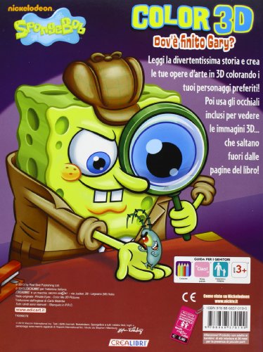 Dov'è finito Gary? Color 3D. SpongeBob. Ediz. illustrata. Con gadget