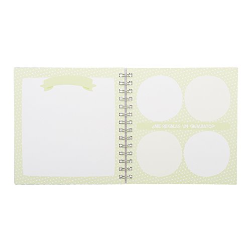 El Jardin de Noa 1063A - Libro de firmas Deja tu huella, 19 x 19 cm