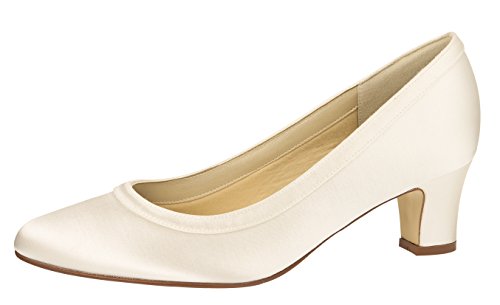 Elsa Color - Zapatos de Vestir para Mujer Blanco Blanco Marfil 42