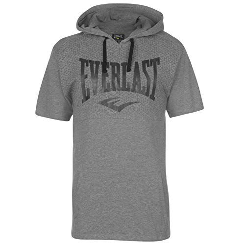 Everlast Hombre Hooded Camiseta Manga Corta Gris Marga S