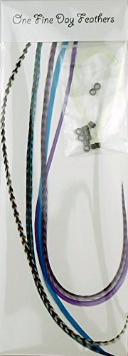 Extensiones de plumas reales para el cabello