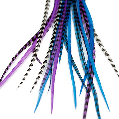 Extensiones de plumas reales para el cabello