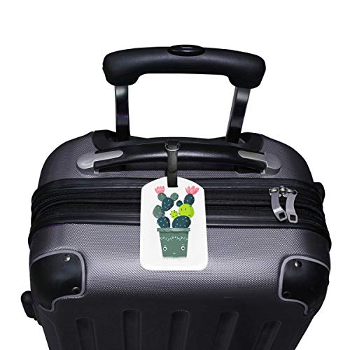 FANTAZIO Lush Cactus etiqueta para bolsa de viaje