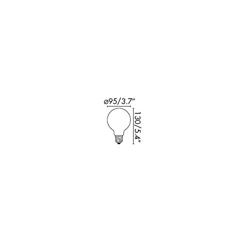 Faro Barcelona 17515 - Bombilla G95 filamento Ambar on Off dimable 6w 2700k 600lm