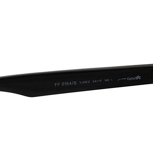 FENDI FF 0154/S EZ VJG Gafas de sol, Negro (Black/Green Sf Flsgun), 54 para Mujer