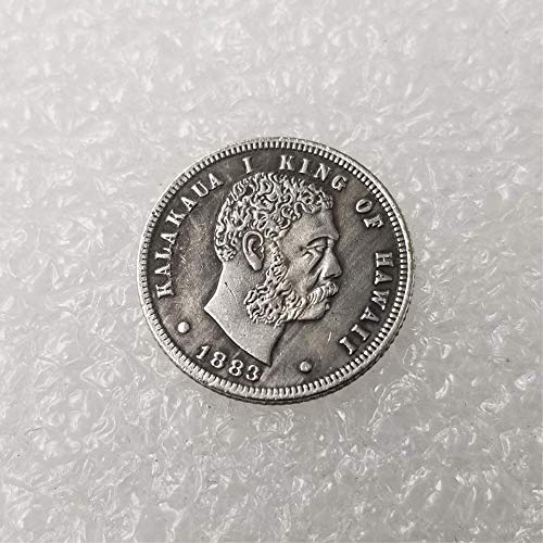 FKaiYin 1883 Hawaii - Moneda de réplica de Morgan Antiguo, Monedas Antiguas Americanas, Moneda Conmemorativa de Estados Unidos, Moneda de níquel Divertida, Experiencia Futura