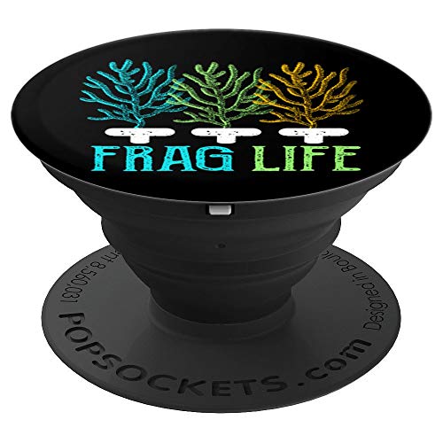 Frag Life Coral Reef | Fish Tank & Marine Biology Fish Gift PopSockets Agarre y Soporte para Teléfonos y Tabletas