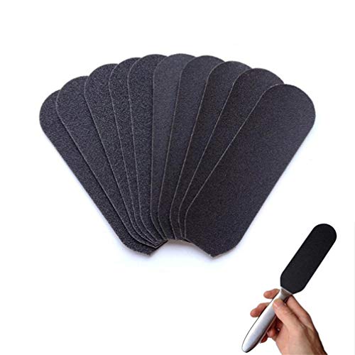 Frcolor Repuesto de archivo de pedicura de reemplazo de Sandpapers 60pcs para archivo de raspado de pie de doble cara