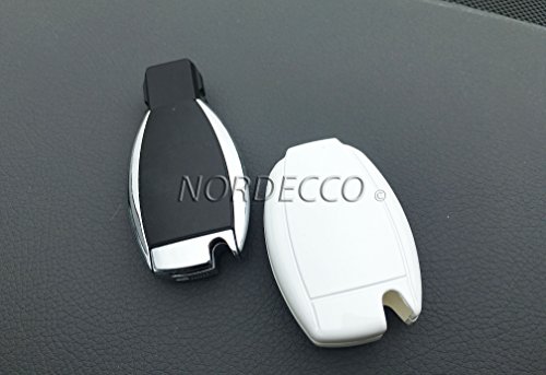 Funda para llaves de coche, fabricada con ABS de alta calidad, brillante, para llaves de Mercedes Benz de 2/3 botones clase A AMG, B C E G S Viano Sprinter