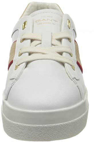 Gant Avona, Zapatillas para Mujer, Blanco Brillante, 39 EU