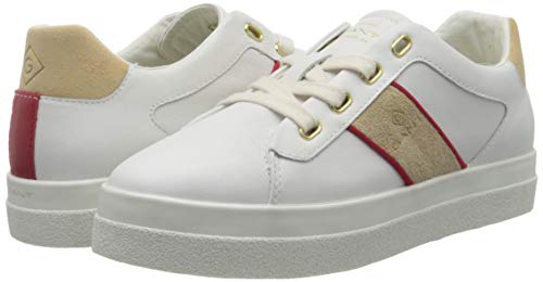 Gant Avona, Zapatillas para Mujer, Blanco Brillante, 39 EU