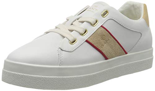 Gant Avona, Zapatillas para Mujer, Blanco Brillante, 39 EU