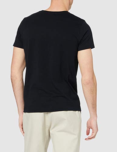 GANT The Original Solid T-Shirt Camiseta, Negro (Black 5), Large para Hombre
