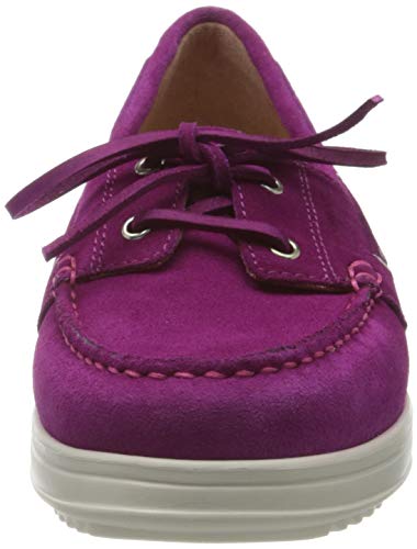 Geox D Genova Moc A, Mocasines para Mujer, Rosa (Cyclamen C8335), 35 EU