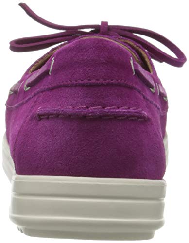 Geox D Genova Moc A, Mocasines para Mujer, Rosa (Cyclamen C8335), 35 EU