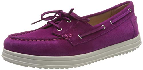 Geox D Genova Moc A, Mocasines para Mujer, Rosa (Cyclamen C8335), 35 EU