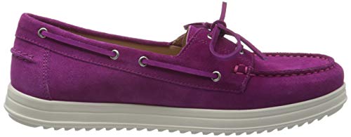 Geox D Genova Moc A, Mocasines para Mujer, Rosa (Cyclamen C8335), 35 EU