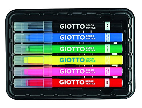 Giotto- Decor Pack de 6 rotuladores, Colores Surtidos, Multicolor (4948)