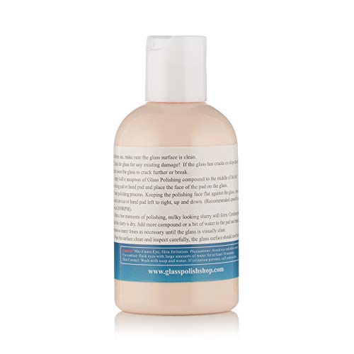 Glass Polish-Pasta de Pulir para Cristales Granular (Óxido de Cerio) Muy Concentrada, 100 Ml