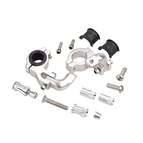 GOOFIT Paramanos Moto 22mm 28mm Enduro Acerbis Universal Cross Aluminio Protector Deposito Quad para Pit Pocket Bike Scooter Off-Road ATV Quad Negro