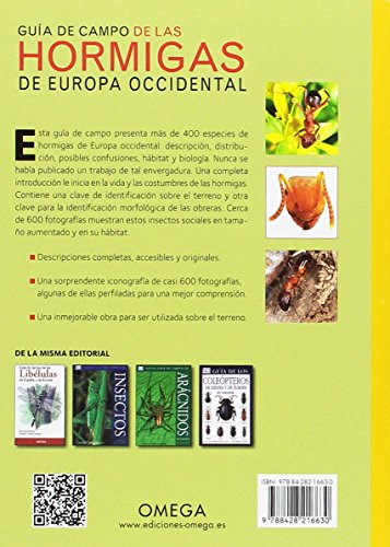 Guía de campo de las hormigas de Europa occidental (GUIAS DEL NATURALISTA)