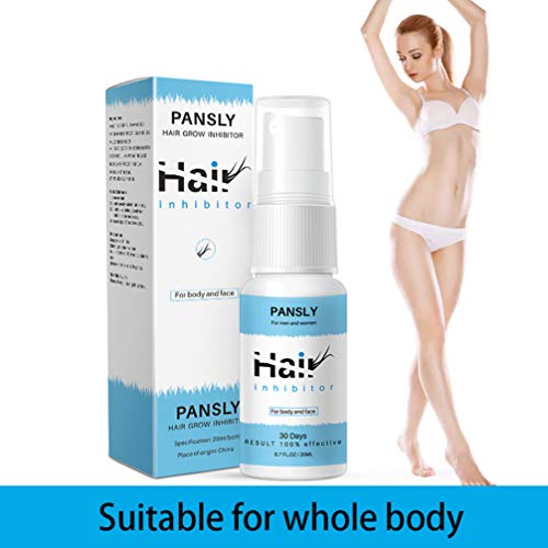Healifty spray inhibidor del vello inhibidor del vello inhibidor y reductor del vello para detener el crecimiento del vello para el brazo axilas piernas spray depilatorio