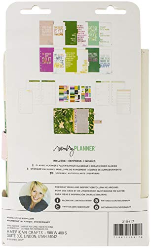 Heidi Swapp PLANNER HEIDI S 6X10 PERSONAL, Art Walk - Páginas mensuales en blanco, talla única