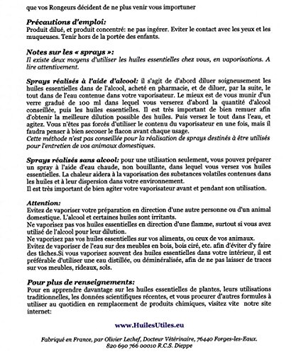 HuilesUtiles - La Formule Rongeurs - Aceite esencial antirroedores