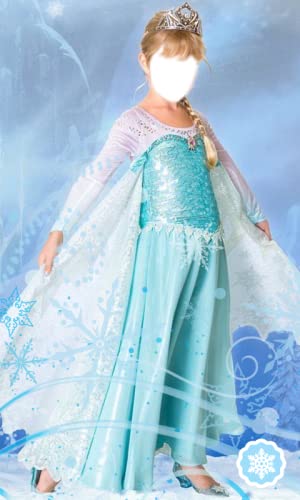 Ice Princess Kid Photo Montage