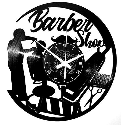 Instant Karma Clocks - Reloj de Pared para el Pelo, Corte de peluquería o barbero, de Vinilo, Vintage, Idea de Regalo