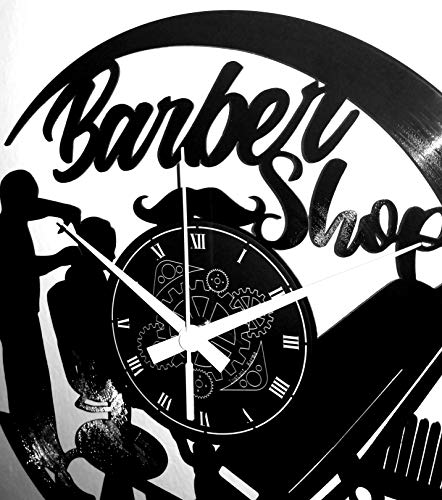 Instant Karma Clocks - Reloj de Pared para el Pelo, Corte de peluquería o barbero, de Vinilo, Vintage, Idea de Regalo