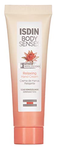 ISDIN BodySenses Crema de Manos, Gama Relajante con Flor de Loto, Hidrata tu piel de sensaciones - 30ml