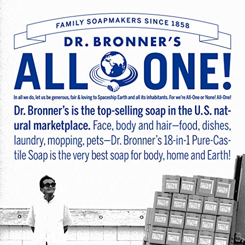 Jabón líquido puro de castilla sin perfume Dr. Bronner's, 59 ml