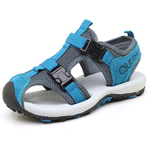 JIANKE Sandalias para niño Deportivas Zapatillas Trekking Zapatos de Playa Gris 28 EU