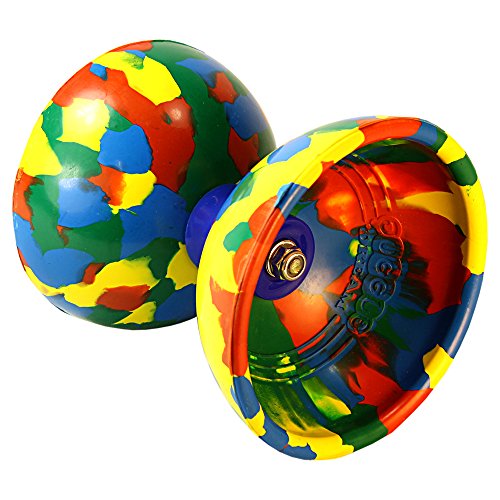Juggle Dream Jester Diábolo & Par de Palos diábolo SuperGlass (Rojo) & DVD