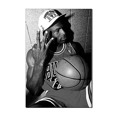 Karen Max Michael Jordan Slam Dunk Air Basketball Legende New Home Regalos Wohnkultur Sport Poster Ölgemälde Lienzo Imprenta, 40 x 60 cm