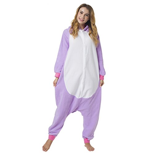Katara- Pijama (10+ Modelos) Disfraz Animales Cosplay Adultos, Color unicornio morado, Talla 165-175cm (1744)