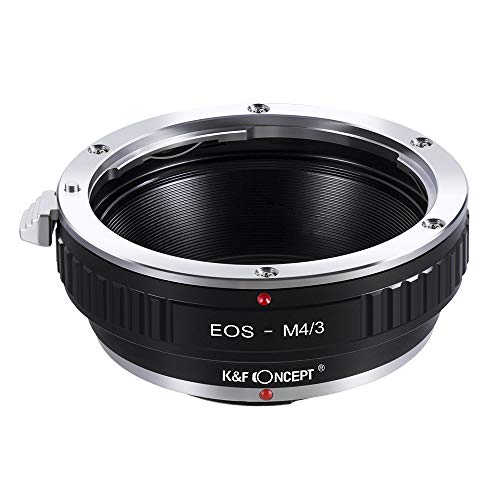 K&F Concept Adaptador para Montar Lentes Canon EF EF-S Mount a cuerpos de cámara Micro Cuatro Tercios (M4/3)