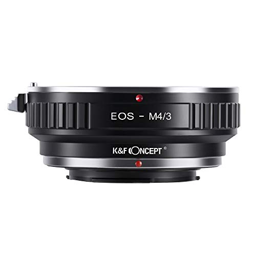 K&F Concept Adaptador para Montar Lentes Canon EF EF-S Mount a cuerpos de cámara Micro Cuatro Tercios (M4/3)